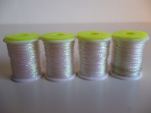 Tinsel (Round) Pearl White